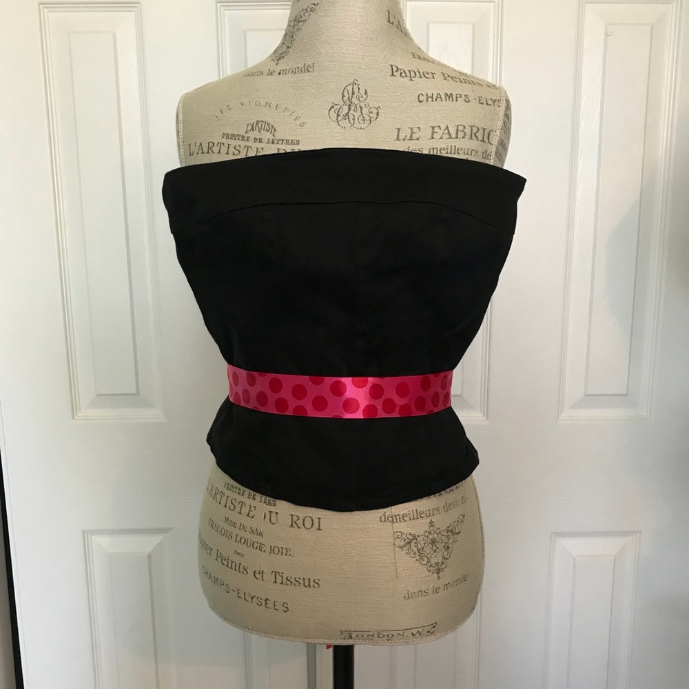 Vintage Anthro original classic tube top with sash